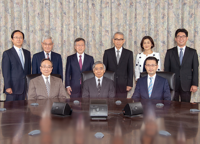 A group photo of the Bank's Policy Board members