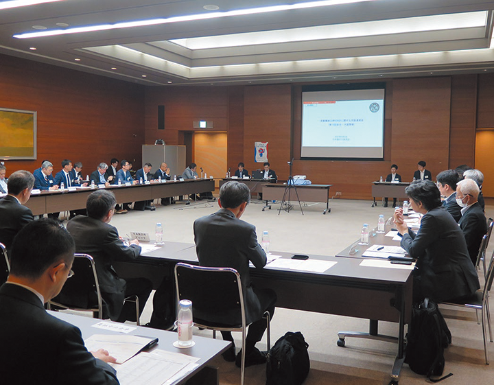 首都圏被災時の業務継続計画（BCP）に関する大阪連絡会の様子を撮影した写真。