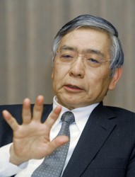 黒田総裁の写真
