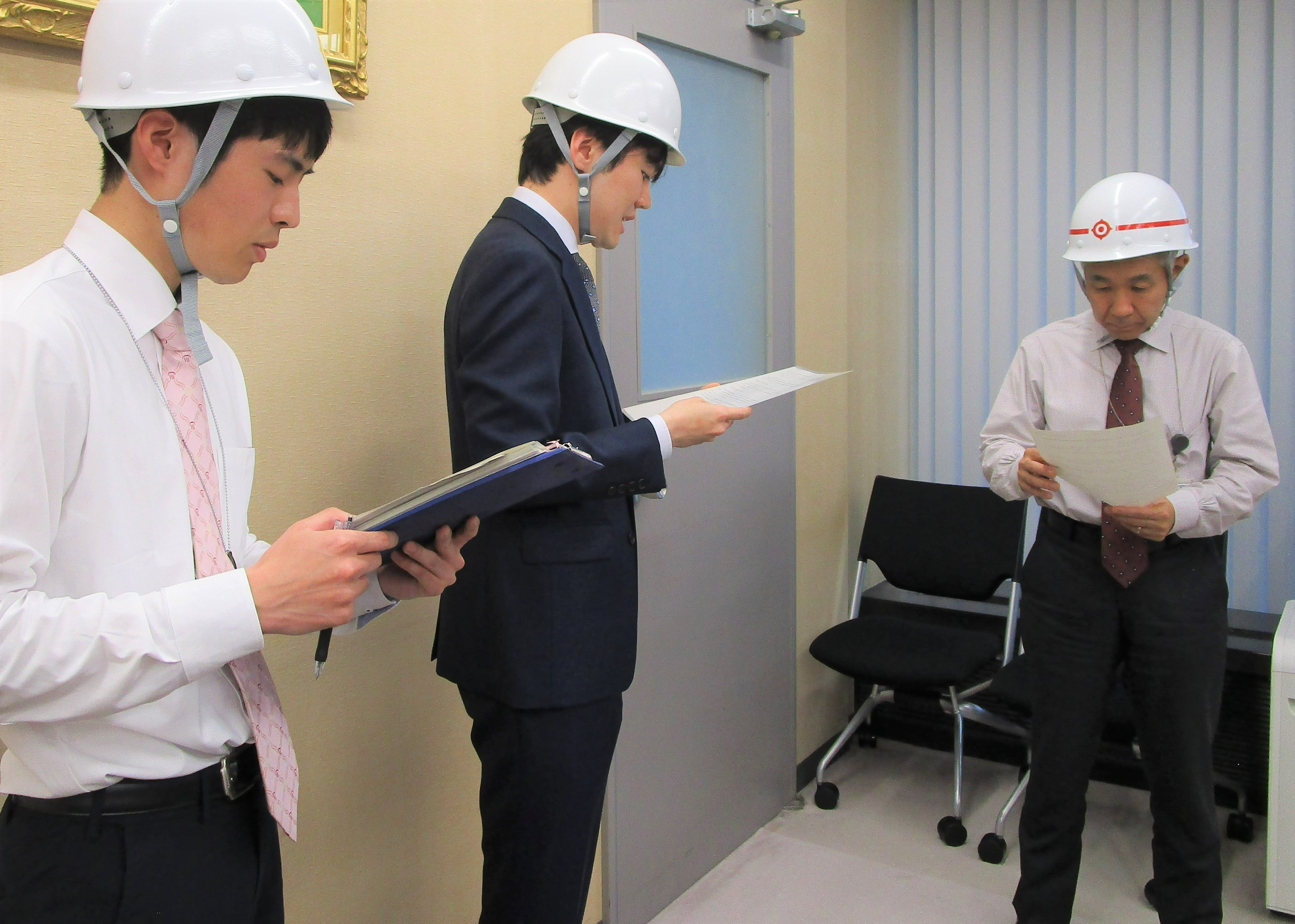 日本銀行でのBCP訓練の模様の写真（1）