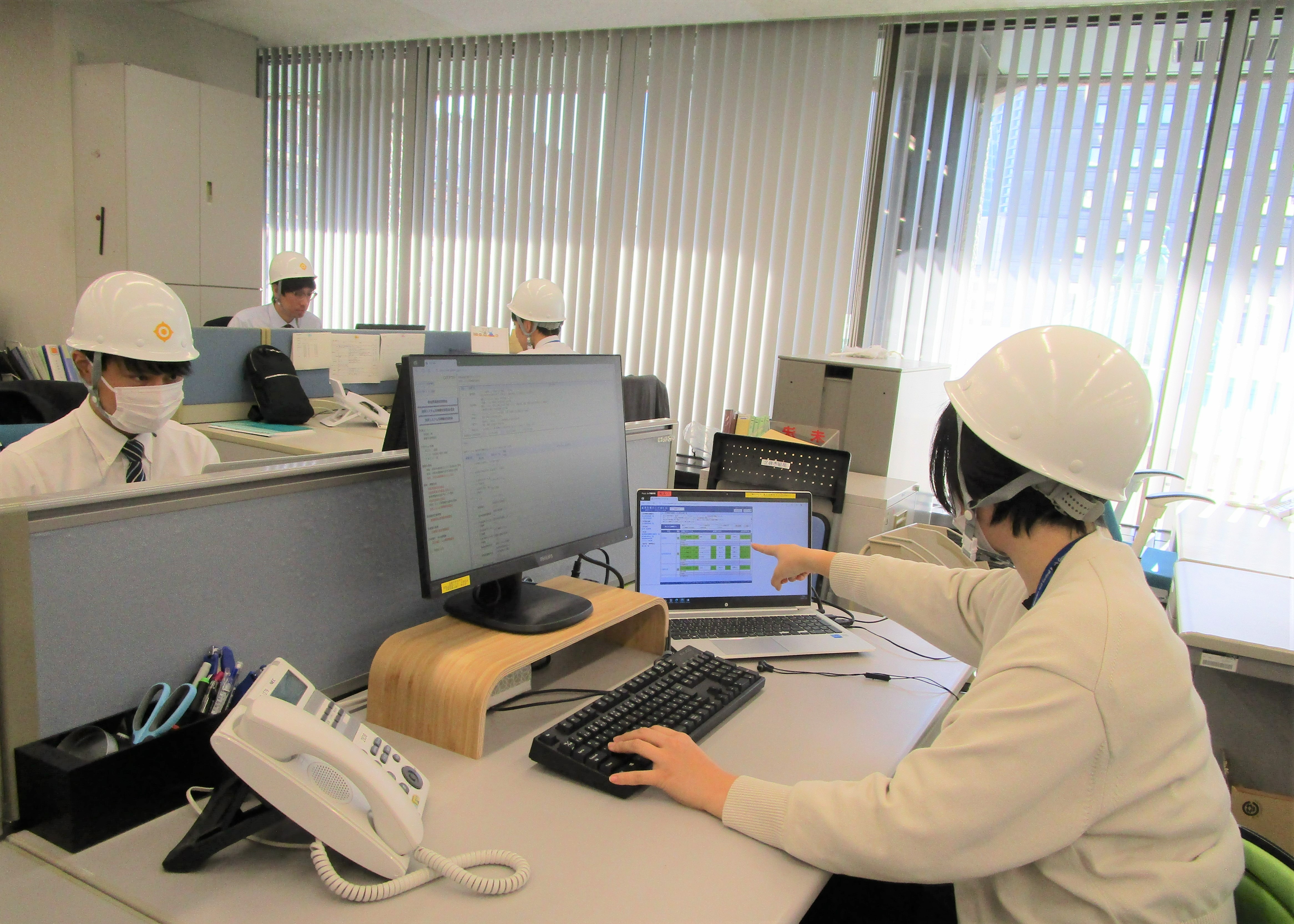日本銀行でのBCP訓練の模様の写真（2）