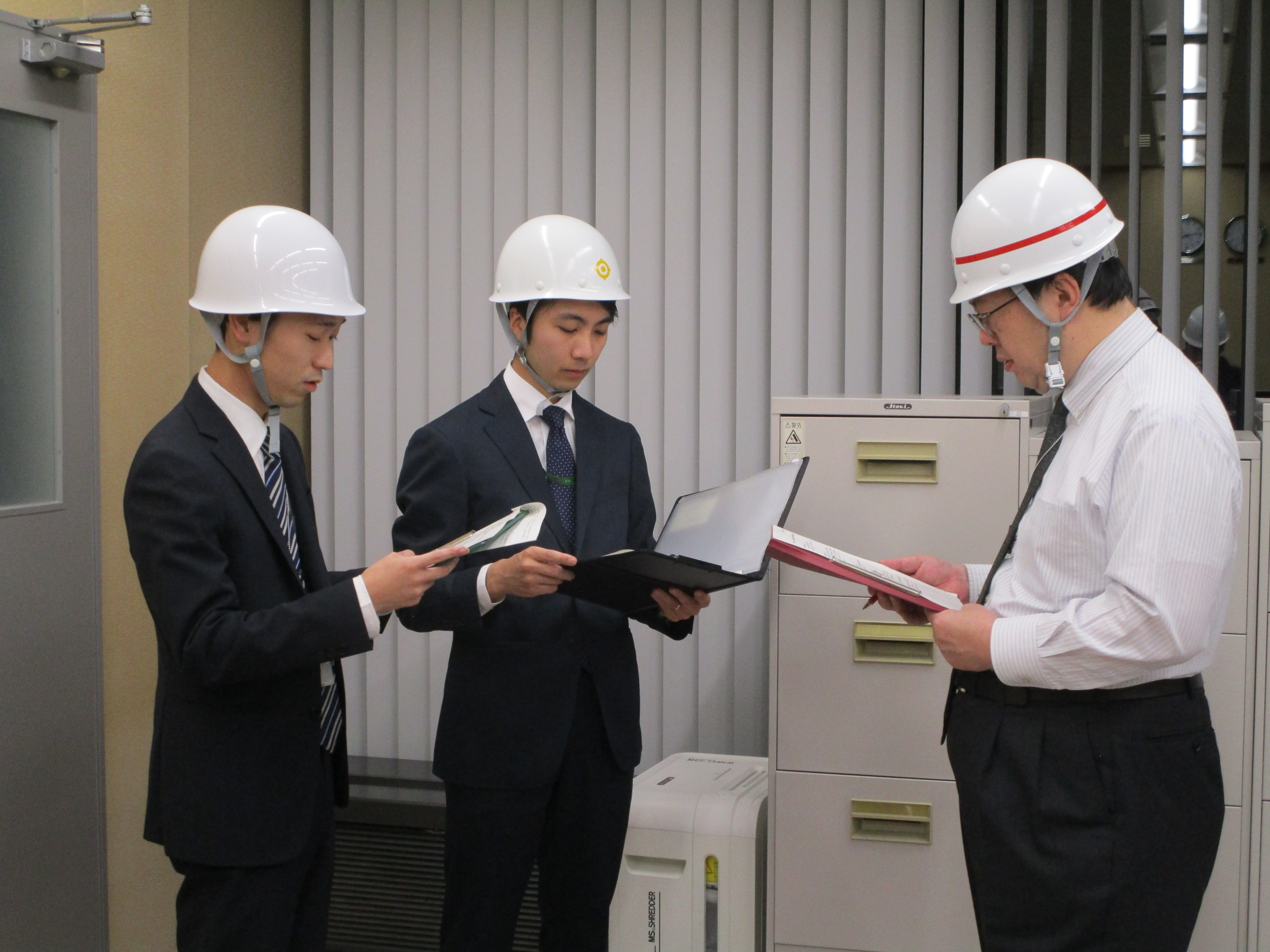 日本銀行でのBCP訓練の模様の写真（1）