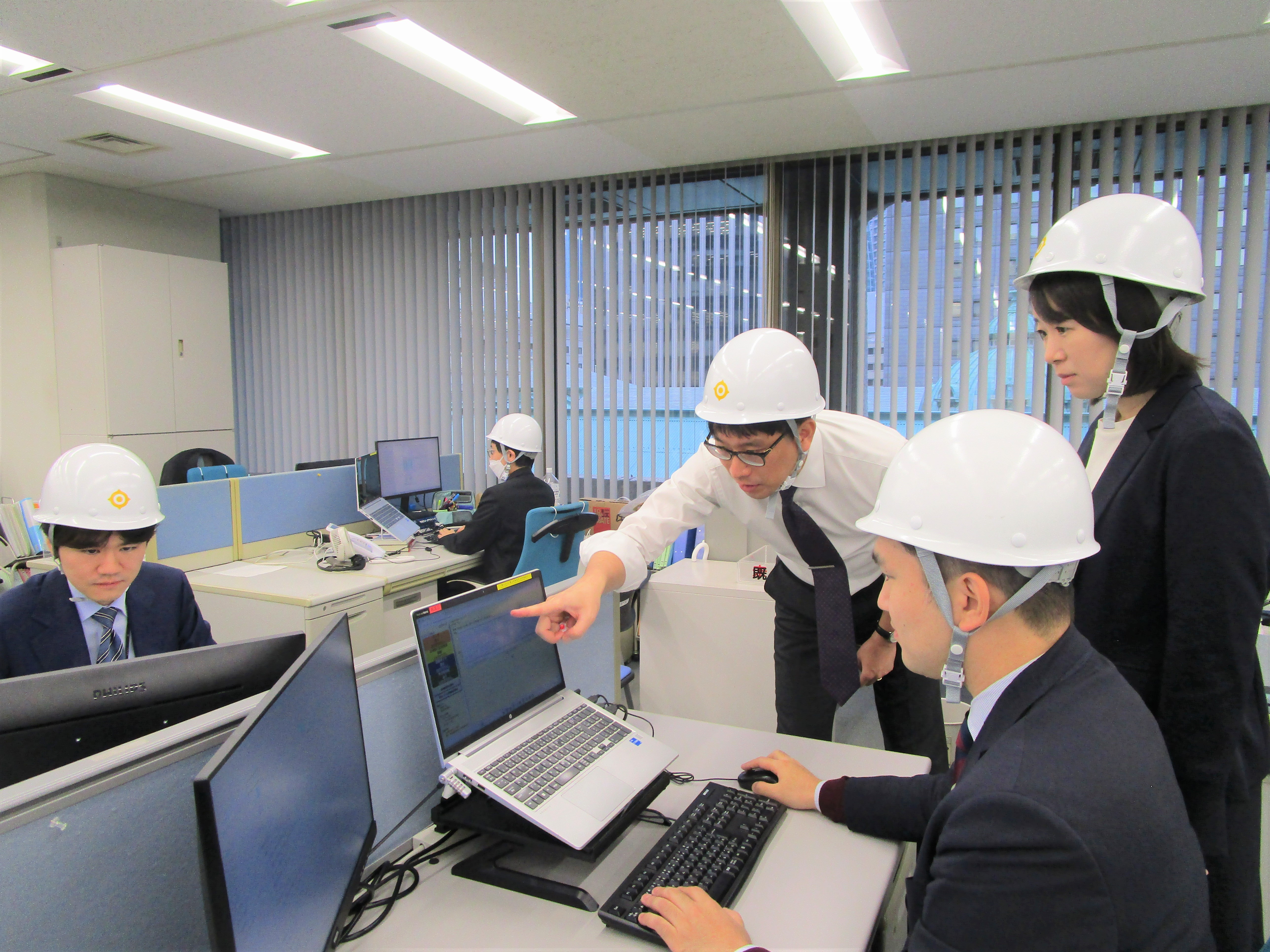 日本銀行でのBCP訓練の模様の写真（2）