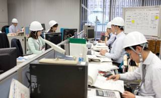 日本銀行金融市場局での訓練の模様の写真