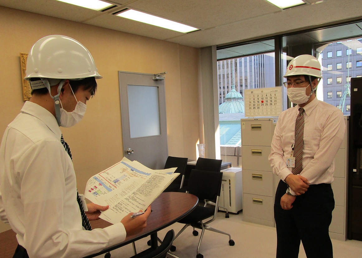 日本銀行でのBCP訓練の模様の写真（2）