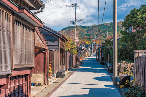 京町通りの町並みの様子を撮影した写真