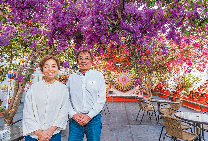 杏里ファーム社長の椛島一晴氏と栄子氏の写真