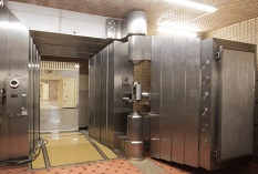 90 centimeter-thick door of the underground vault