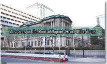 Exterior view of the Bank's Head Office buildings from the west side -- screenshot from a video of the tour's must-sees