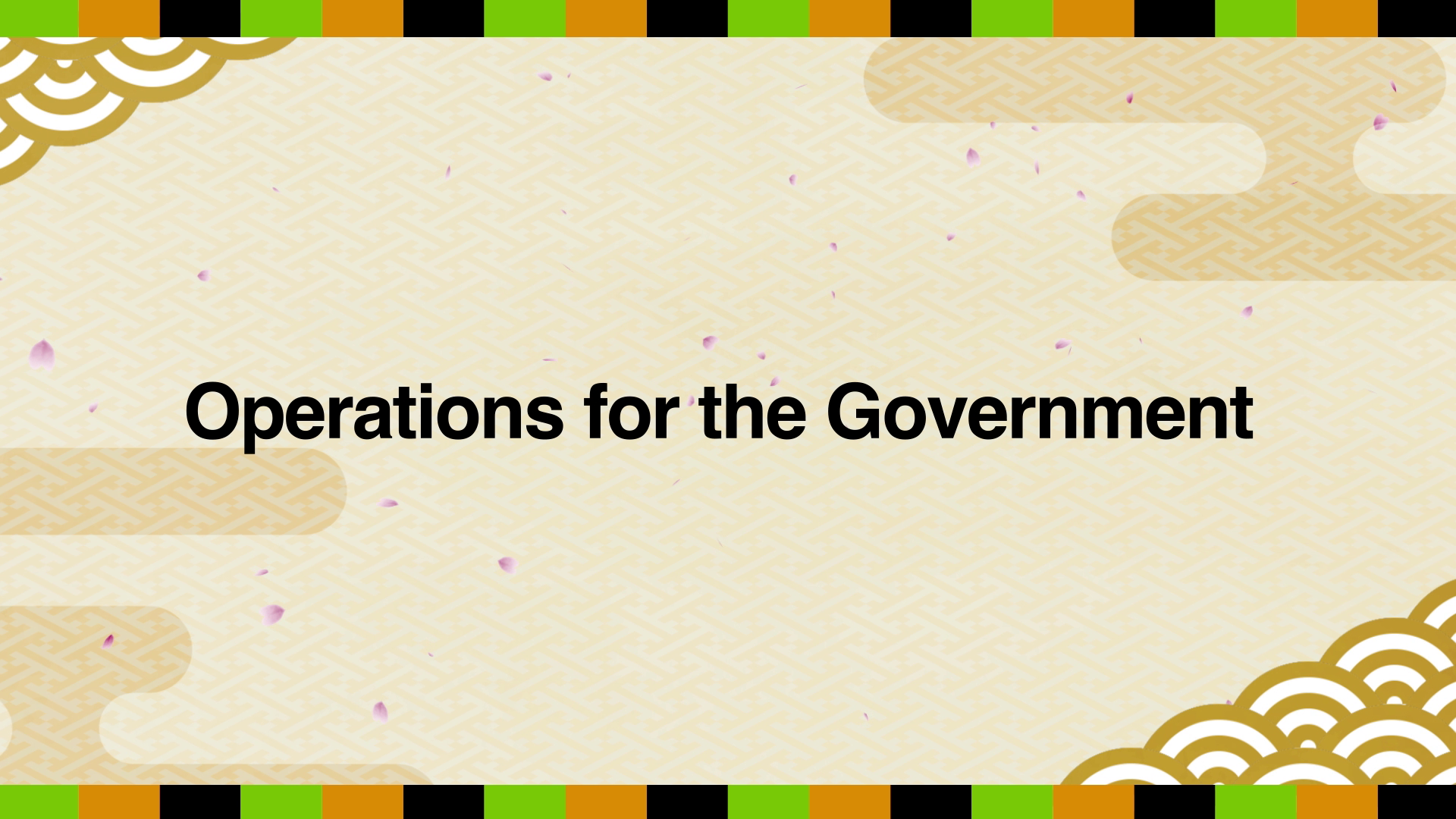 Capture of the video 'Operations for the Government'