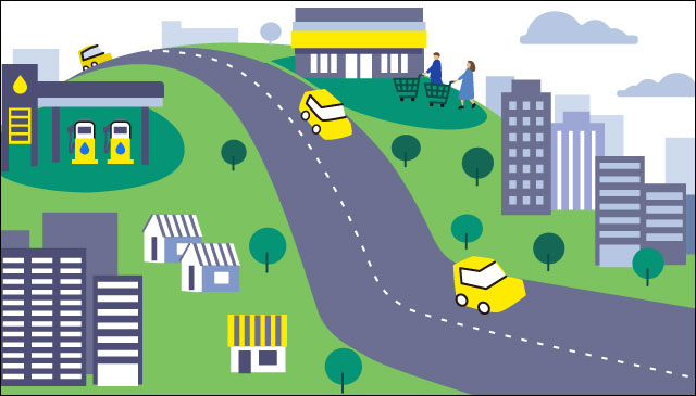 Infographic image showing 'Inflation is likely to be relatively high in the short run and then decelerate.' For details, see the full text of the Highlights of the Outlook Report.