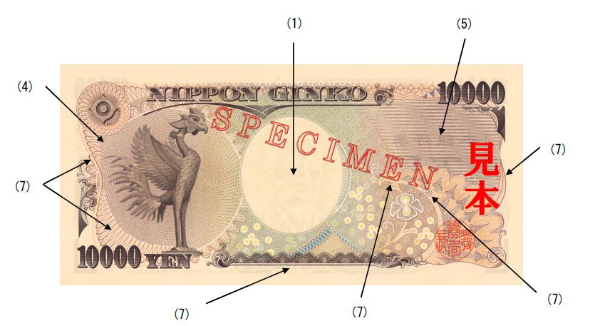 image of the back of a 10,000 yen note