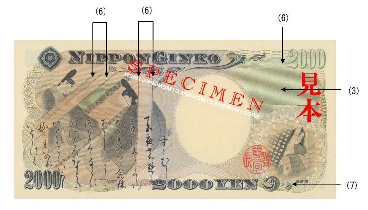 image of the back of a 2,000 yen note