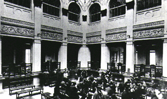 Image: former banking floor during the Meiji period
