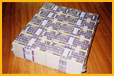Banknote package of 100 million yen