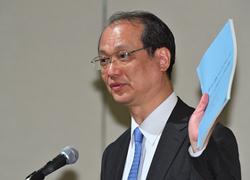 金融高度化センター 碓井企画役の講演の模様の写真