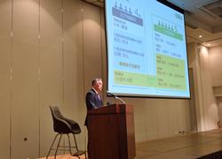 みちのく銀行 杉本会長の講演の模様（遠景）の写真