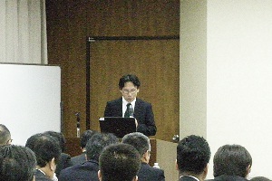 菱川 高松支店長＜当時＞による開会挨拶の写真