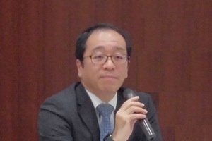 日本M&Aセンター 大山 常務取締役による講演の写真