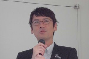 豊和銀行 神野 ソリューション支援室長による講演の写真