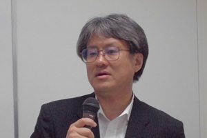 石賀 金融高度化センター 企画役による講演の写真