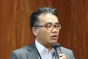 あおぞら銀行 谷川 代表取締役副社長による講演の写真