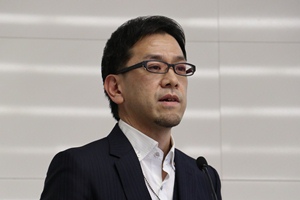 三菱UFJフィナンシャル・グループ 松井次長による講演の写真