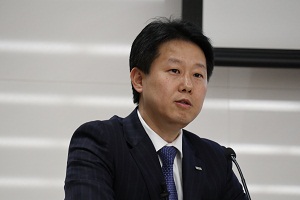 三井住友銀行 山本副室長による講演の写真