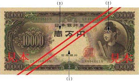 銀行券の偽造防止技術について― 一万円券（聖徳太子）・五千円券（聖徳 