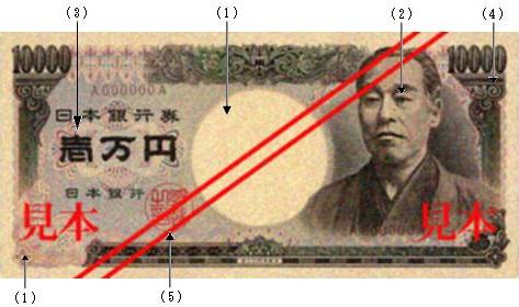 一万円券の表面の画像